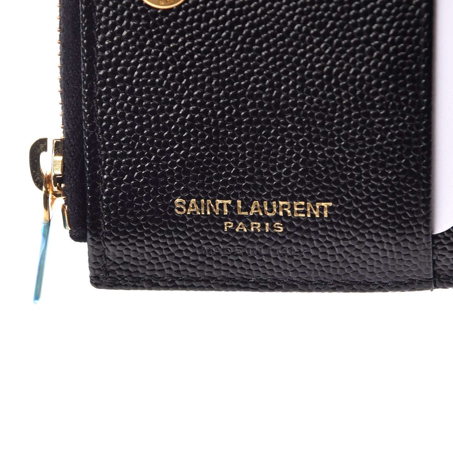 Grain De Poudre Matelasse Chevron Monogram Zipped Card Case Black