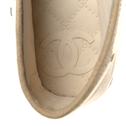 Chanel PVC Raffia CC Espadrilles 36 Beige 9 of 12