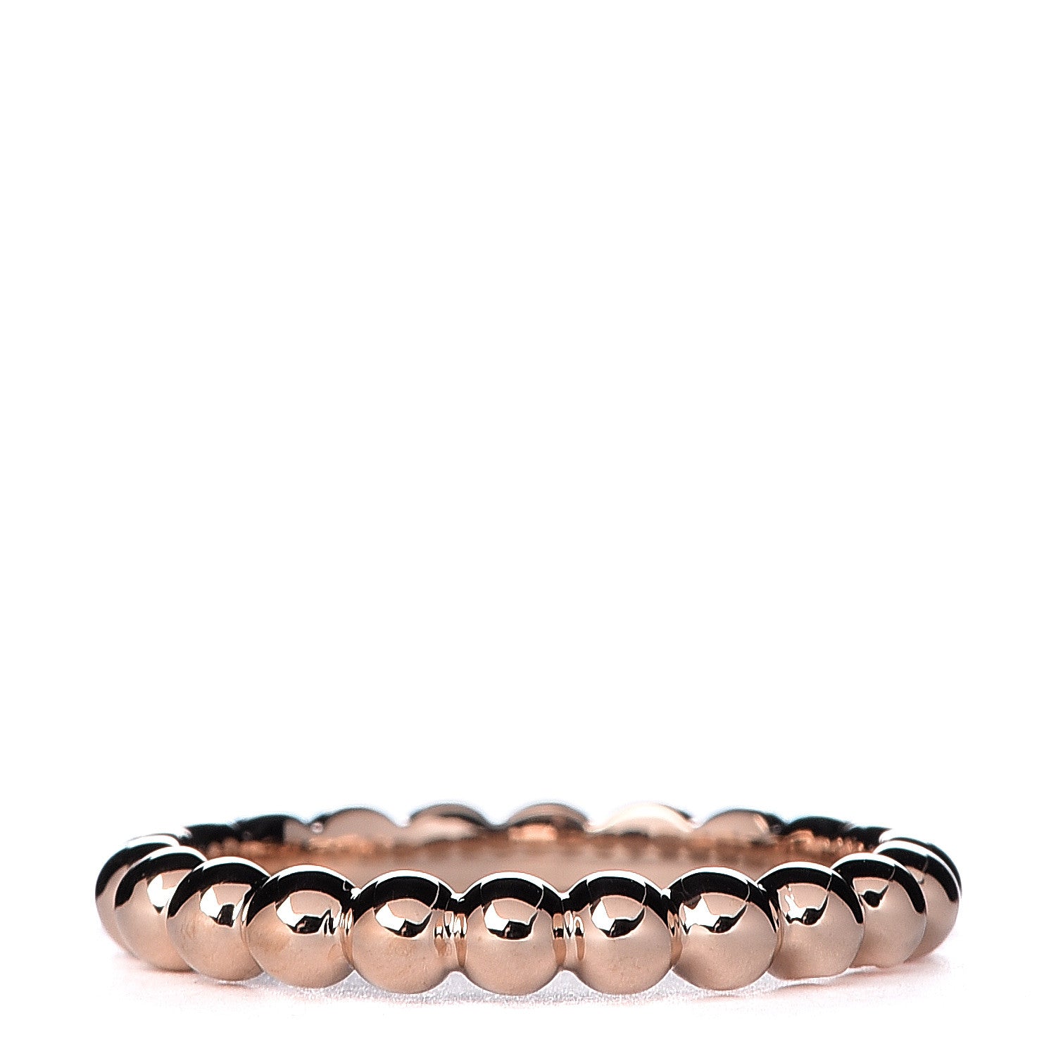 Van Cleef & Arpels 18K Rose Gold Small Perlee Ring 49 4.75 3 of 5