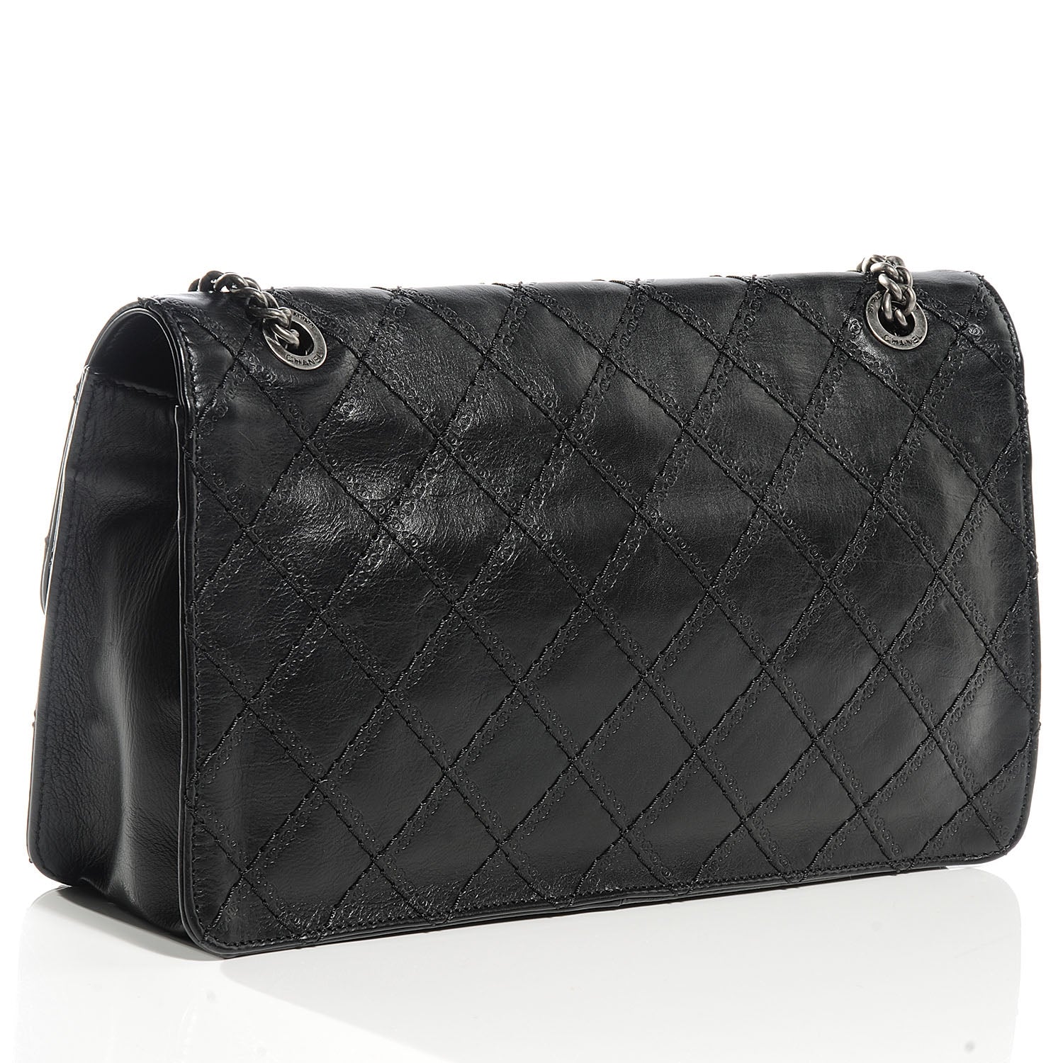 Chanel Calfskin CC Crave Reissue Jumbo Flap Black 3 of 8