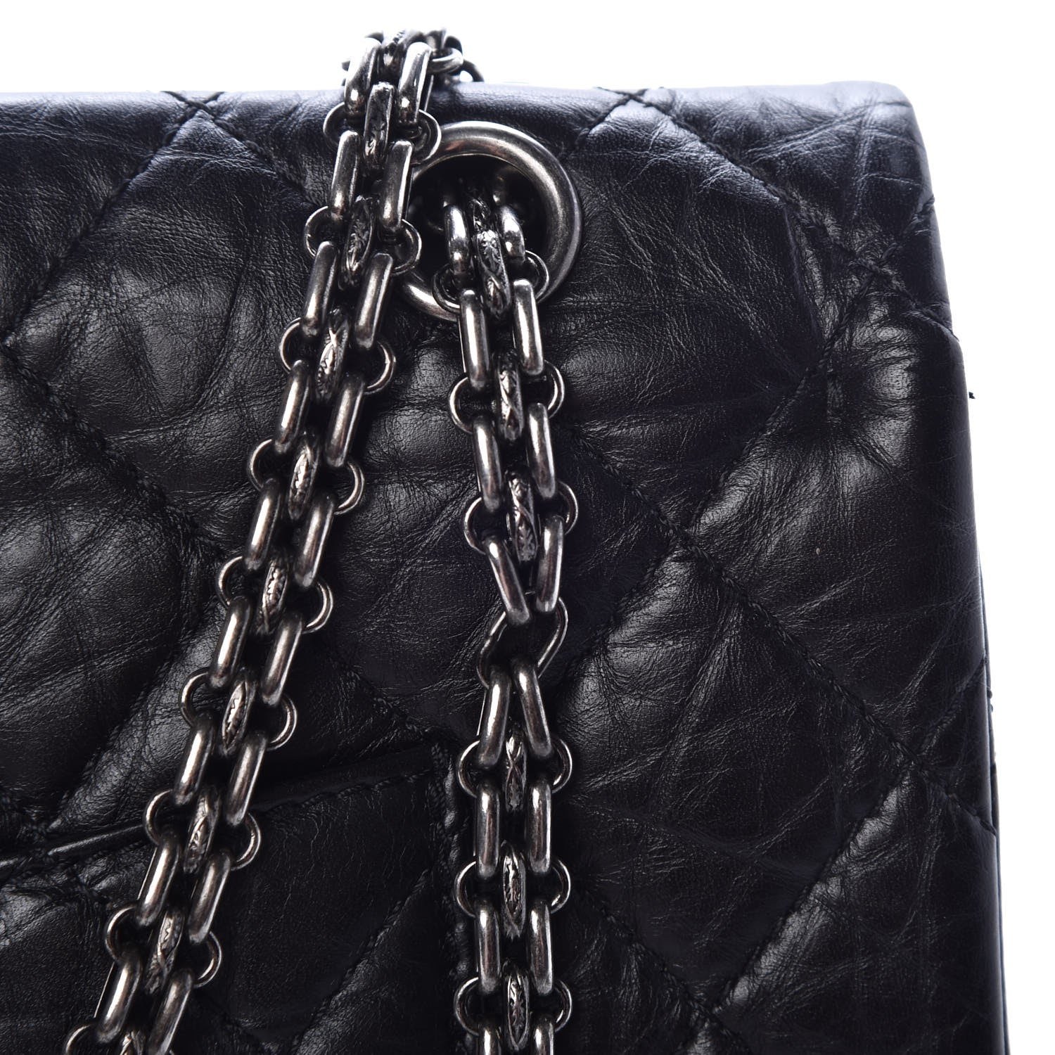 Chanel Aged Calfskin Quilted 2.55 Reissue 227 Flap Black 9 of 10