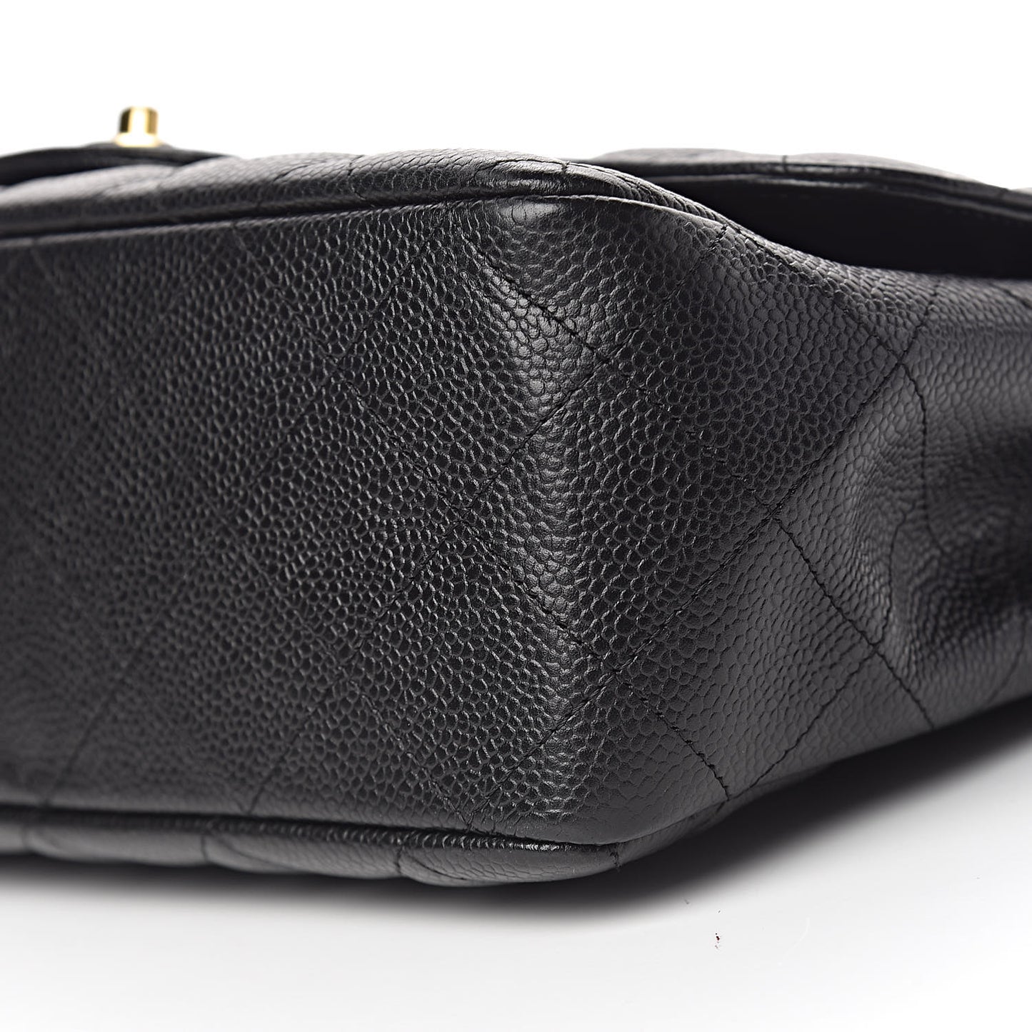 Caviar Quilted Jumbo Single Flap Black