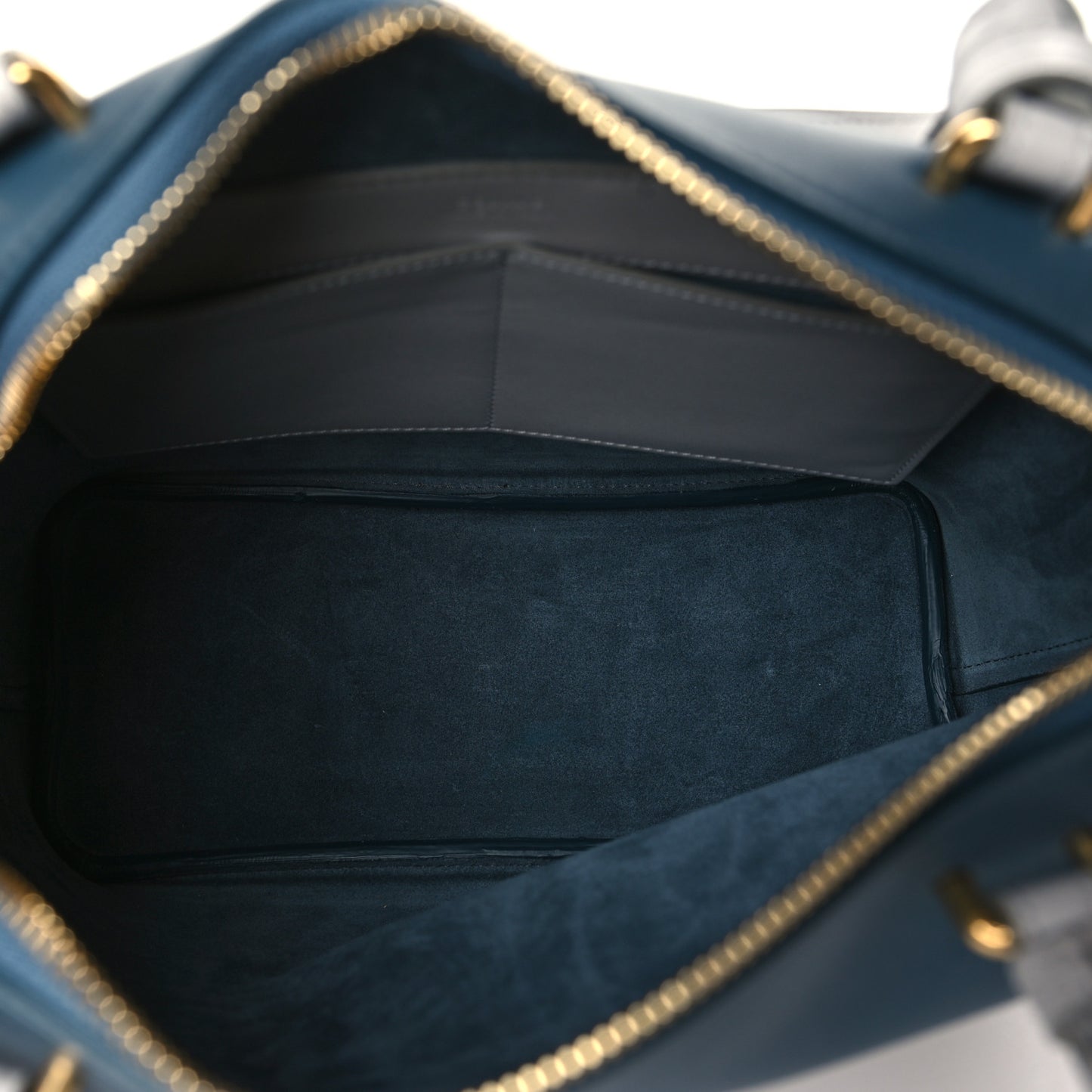Lambskin Small Soft Cube Satchel Blue