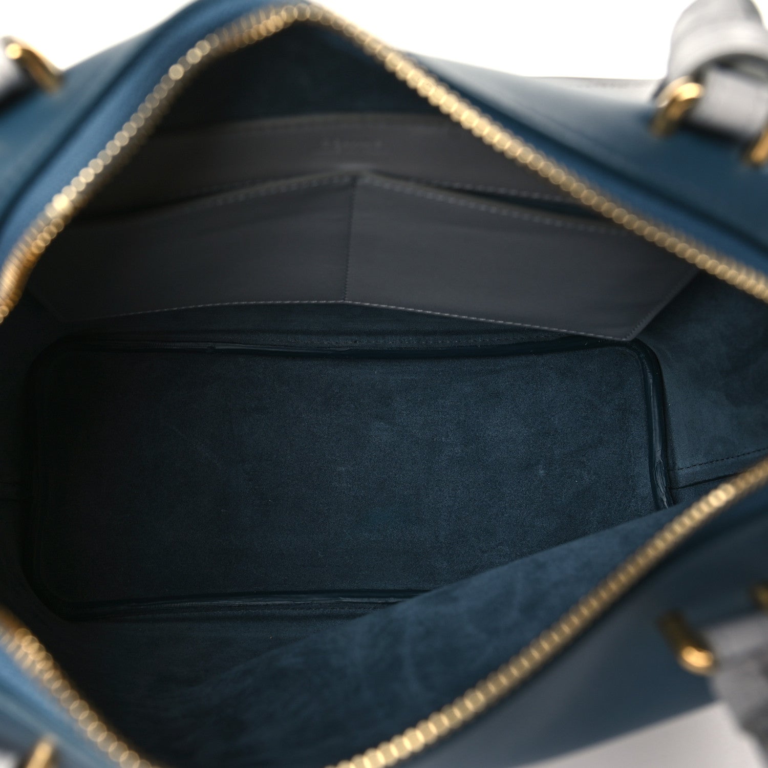 Celine Lambskin Small Soft Cube Satchel Blue 5 of 9