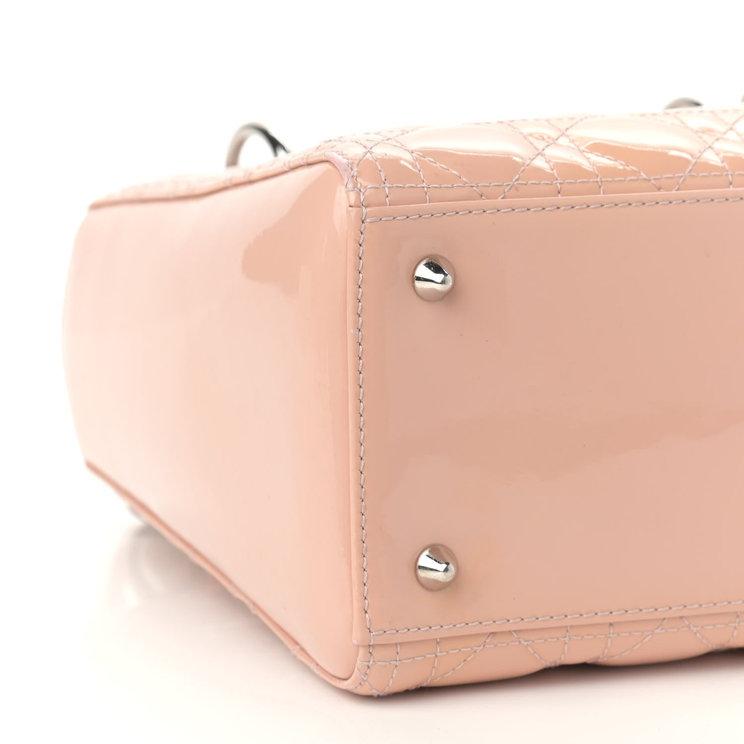 Christian Dior Patent Cannage Medium Lady Dior Pale Pink 9 of 15