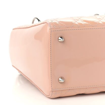 Christian Dior Patent Cannage Medium Lady Dior Pale Pink 9 of 15