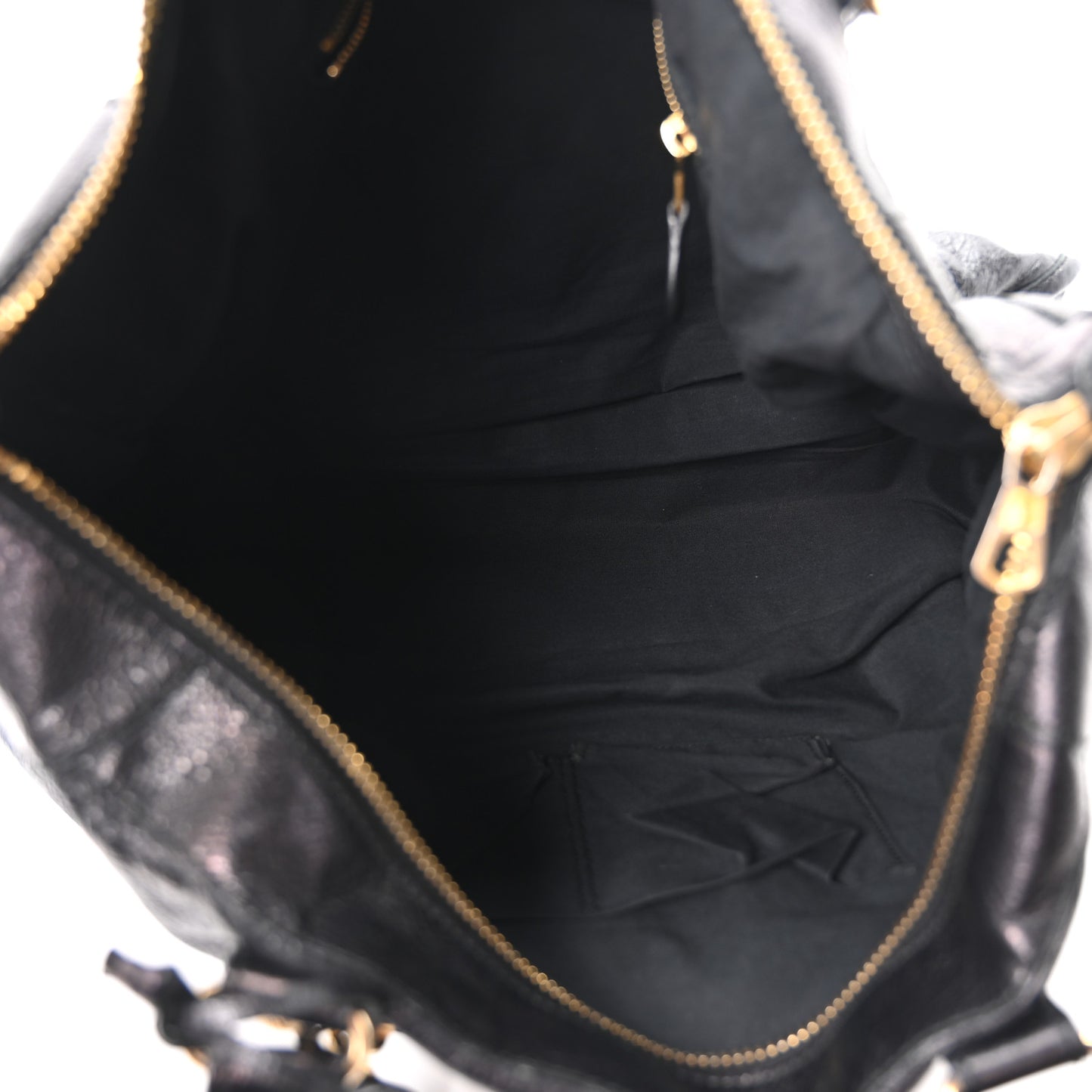 Agneau Giant 12 Gold Hardware Work Black