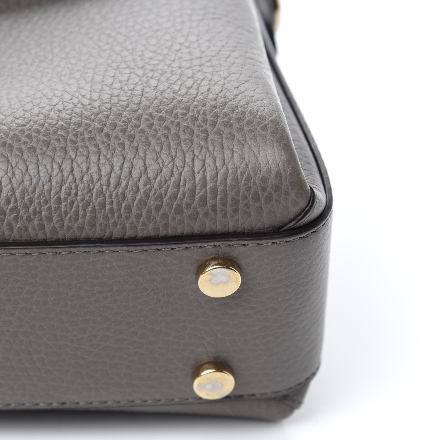 Gucci Dollar Calfskin Interlocking G Top Handle Shoulder Bag Loess 11 of 14