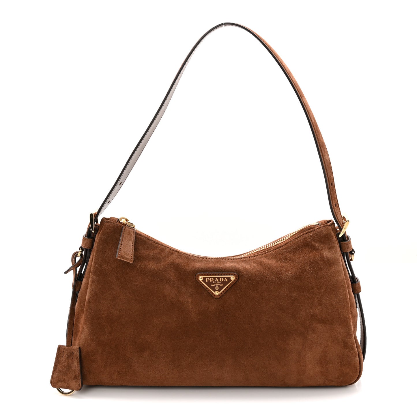 Scamosciato Suede Medium Aimee Shoulder Bag Cacao