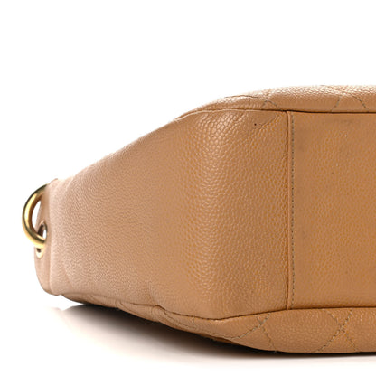Chanel Caviar Quilted Timeless CC Shoulder Bag Beige 8 of 22