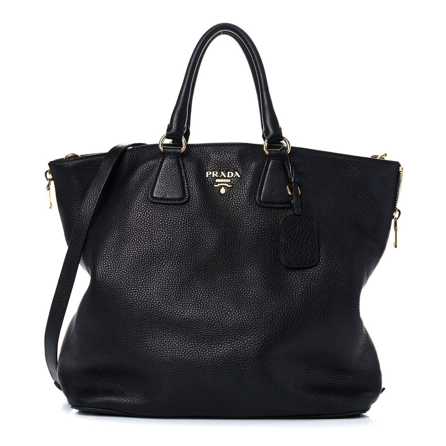 Vitello Daino Tote Black