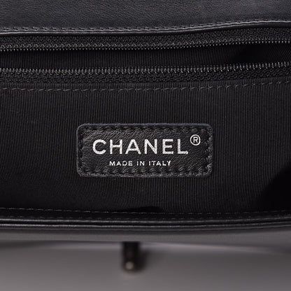 Chanel Lambskin Quilted Large Boy Flap Dark Grey 6 of 14