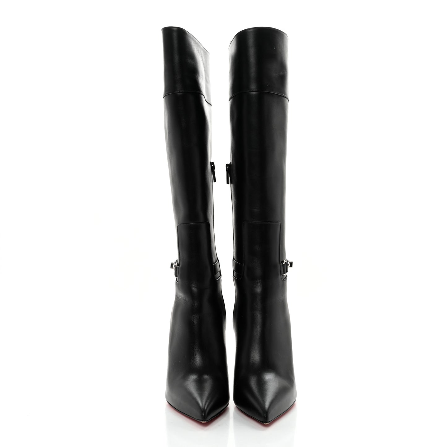 Calfskin Lock Kate Botta 100 Knee High Boots 40 Black