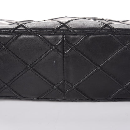 Chanel Lambskin Diamond Stitched Camera Case Black 11 of 12