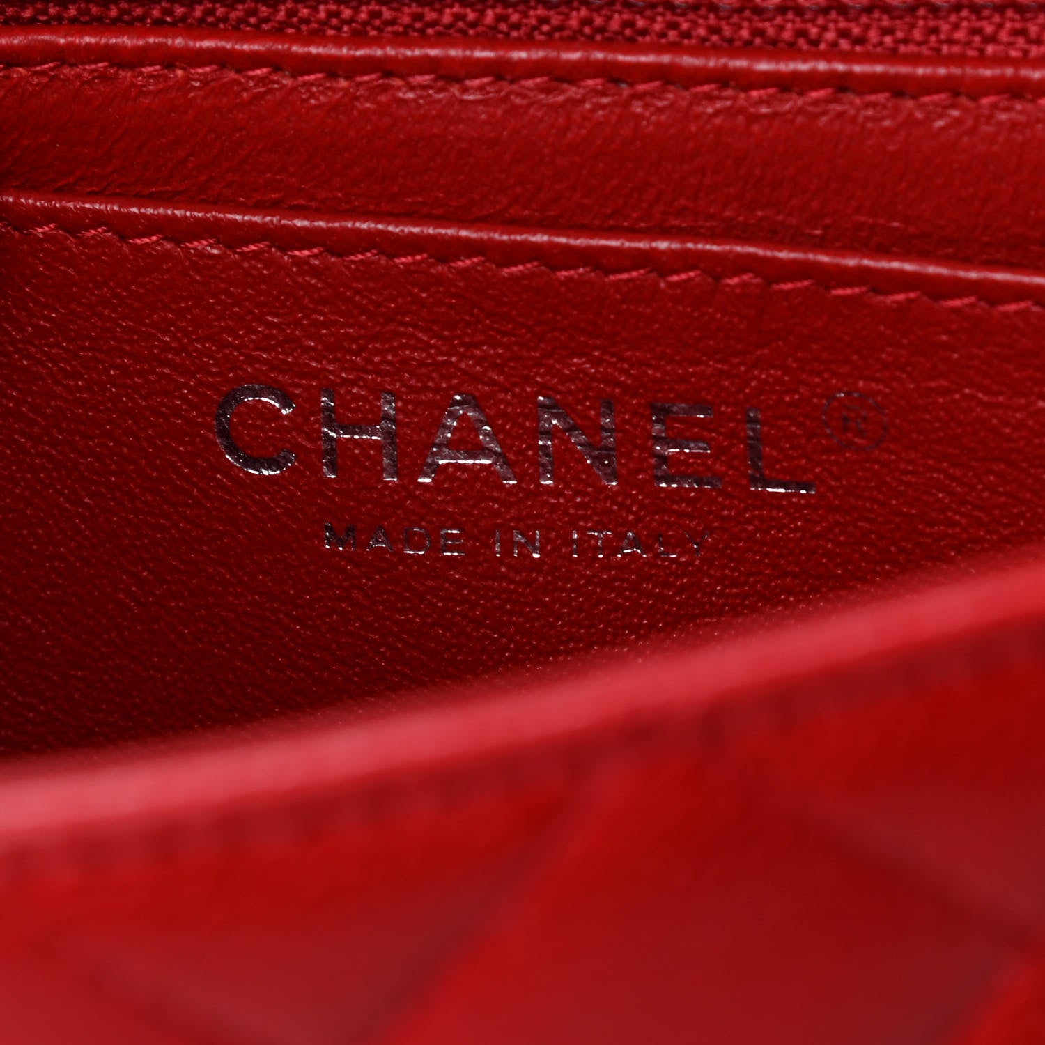 Chanel Caviar Quilted Mini Rectangular Flap Red 5 of 8