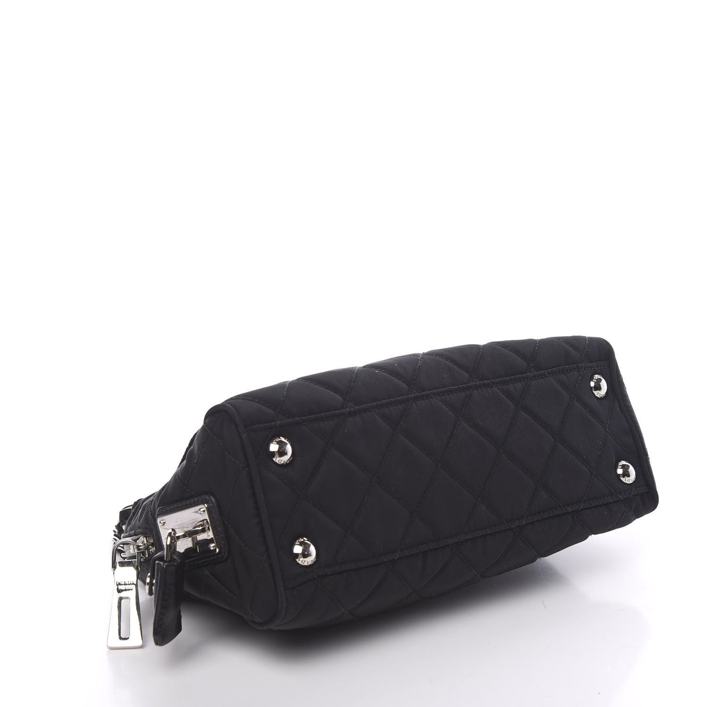 Nylon Tessuto Impuntu Quilted Flap Black