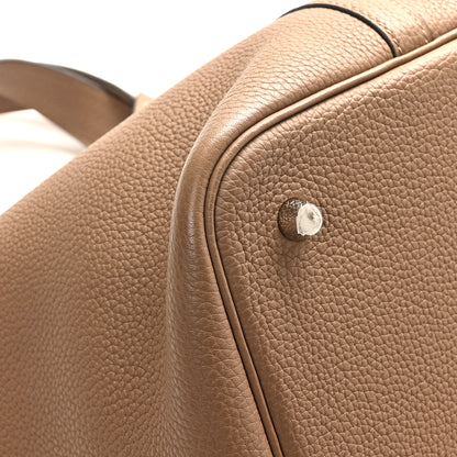 Hermes Taurillon Maurice Picotin Lock 22 MM Beige De Weimar 9 of 12