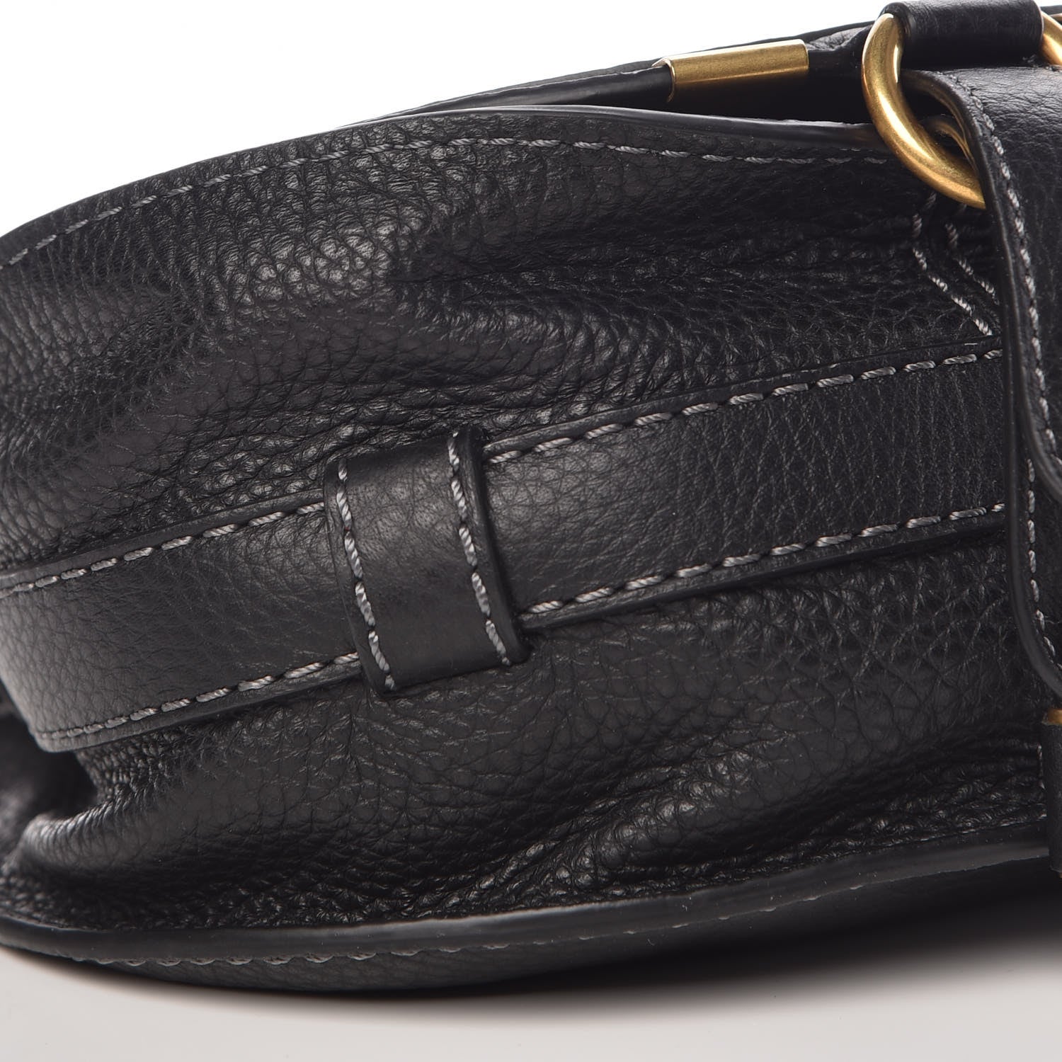 Chloe Calfskin Mini Marcie Round Crossbody Bag Black 8 of 9