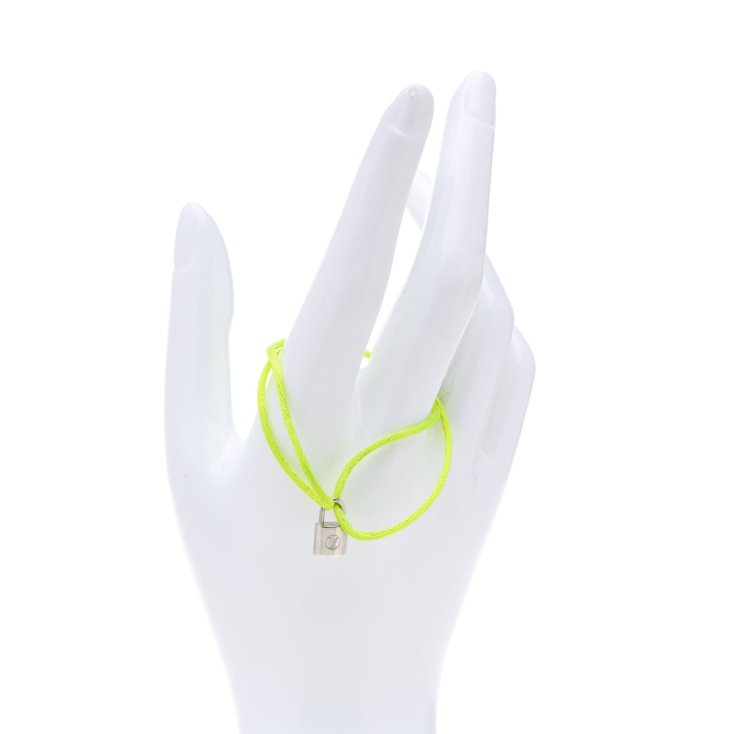 X UNICEF Sterling Silver Lockit Bracelet Neon Yellow