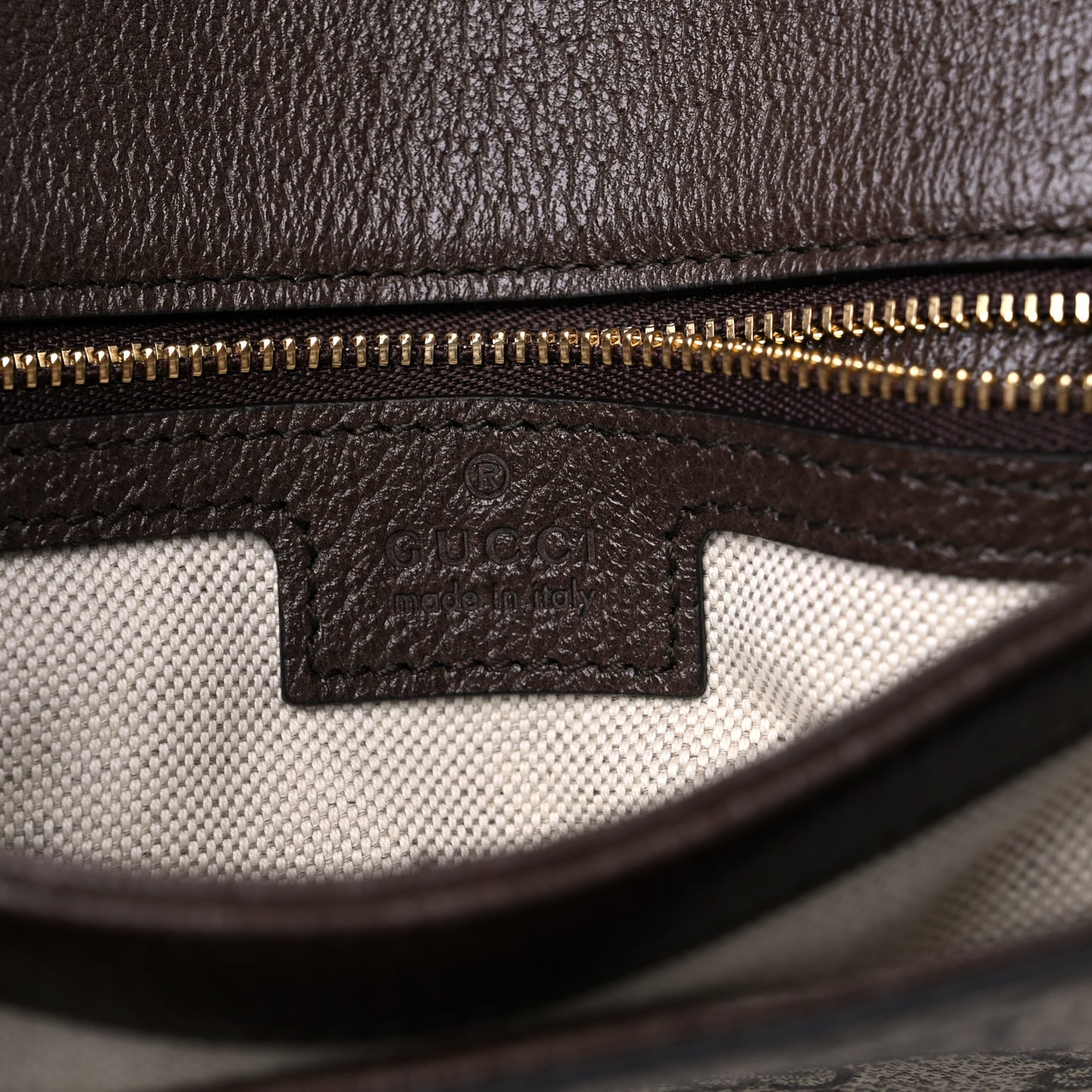 GG Supreme Monogram Textured Dollar Calfskin Web Medium Blondie Shoulder Flap Bag Beige Ebony New Acero