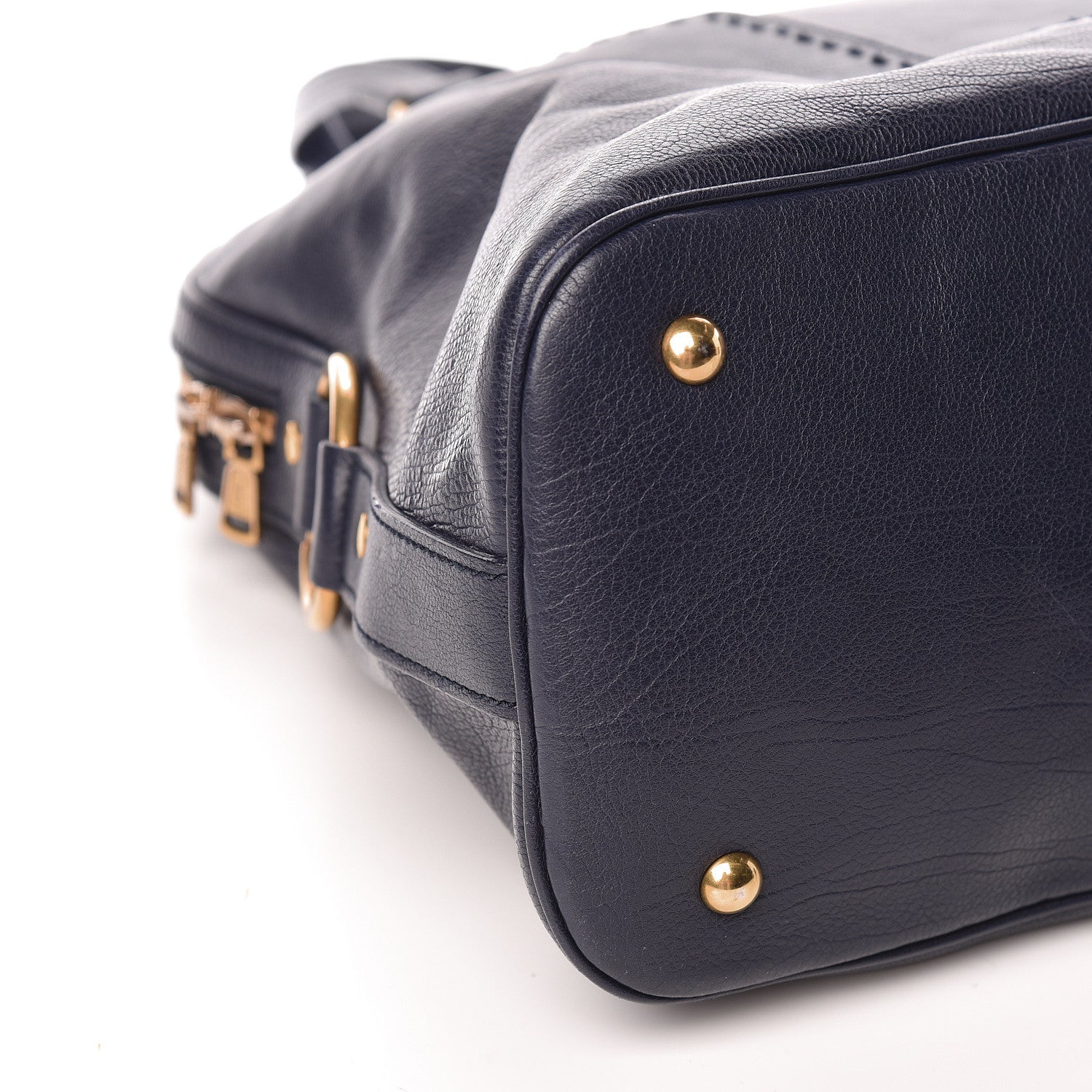 Saint Laurent Calfskin Oversized Muse Navy Blue 8 of 13