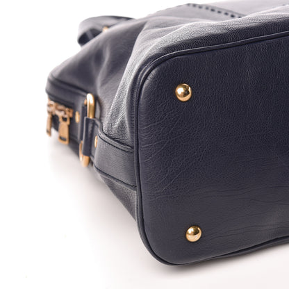 Saint Laurent Calfskin Oversized Muse Navy Blue 8 of 13