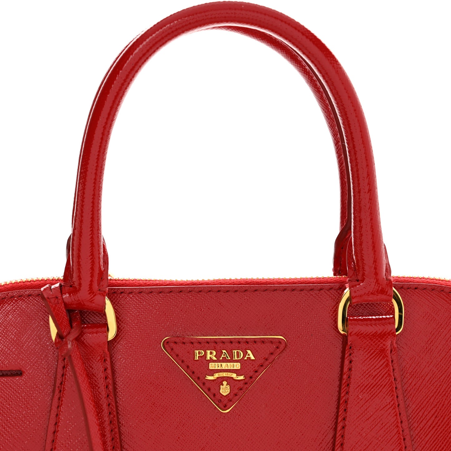 Saffiano Vernice Medium Promenade Tote Rosso