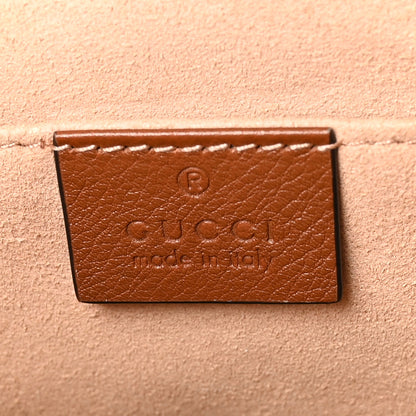 Gucci Wonka Grain Calfskin Small Diana Tote Bag Cuir Yellow Fluo 6 of 11