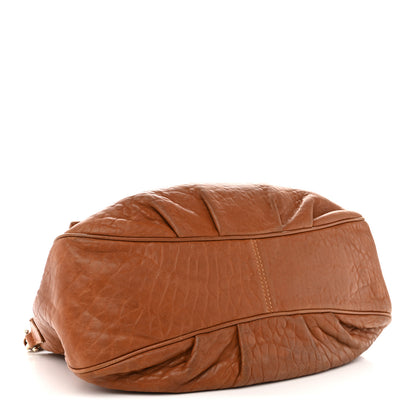 Fendi Crinkled Lambskin Mia Shoulder Flap Camel 4 of 15