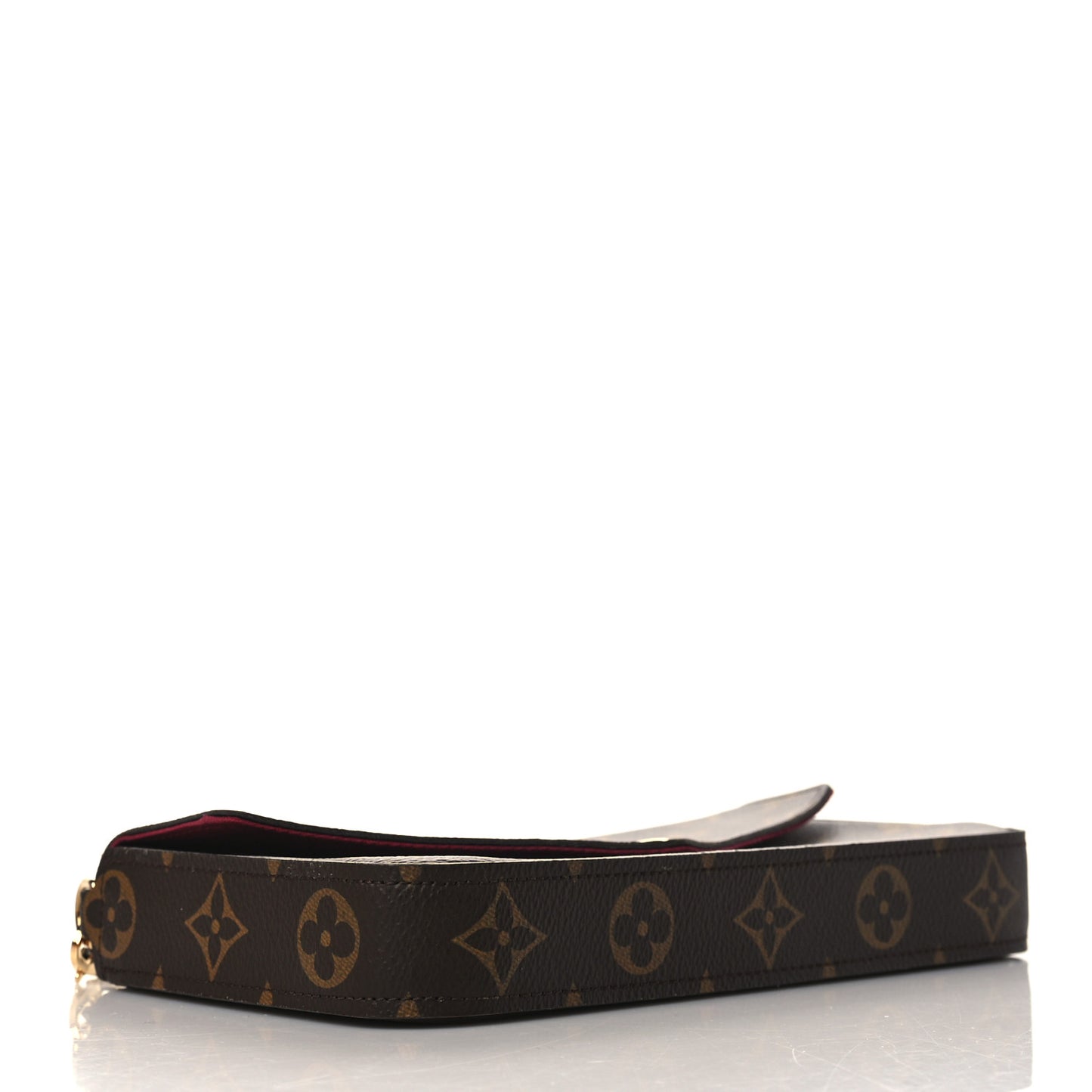 Monogram Pochette Felicie Chain Wallet Fuchsia