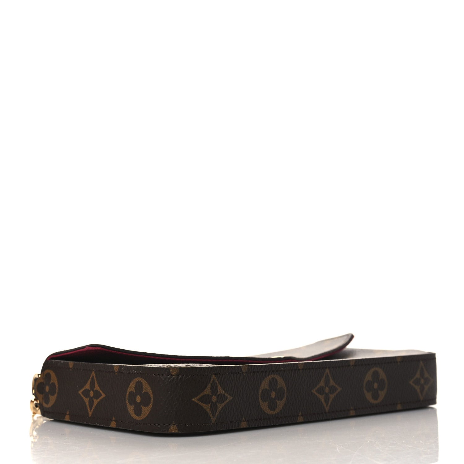Louis Vuitton Monogram Pochette Felicie Chain Wallet Fuchsia 5 of 11