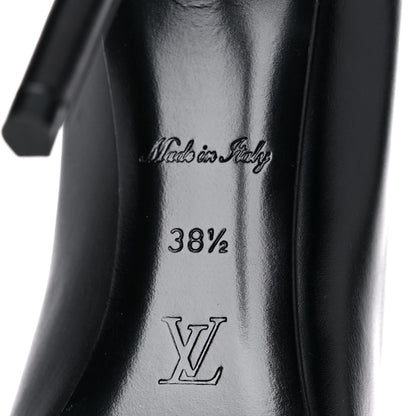 Louis Vuitton Calfskin Call Back Pumps 38.5 Black 9 of 14