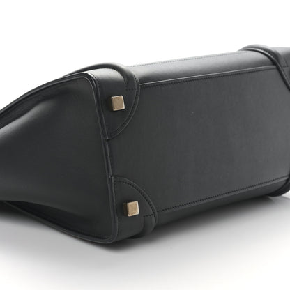 Celine Smooth Calfskin Micro Luggage Black 7 of 8