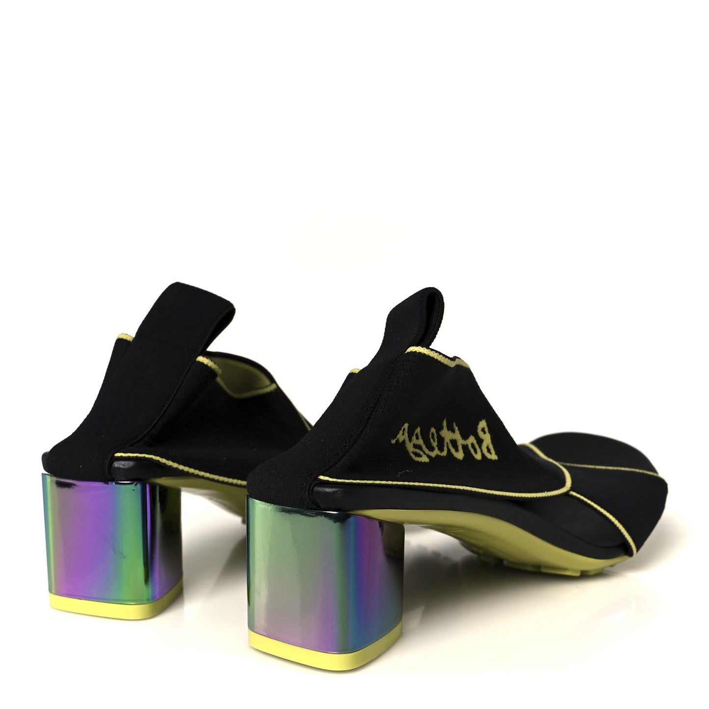 Nylon Stretch Flex Sandal  38 Black