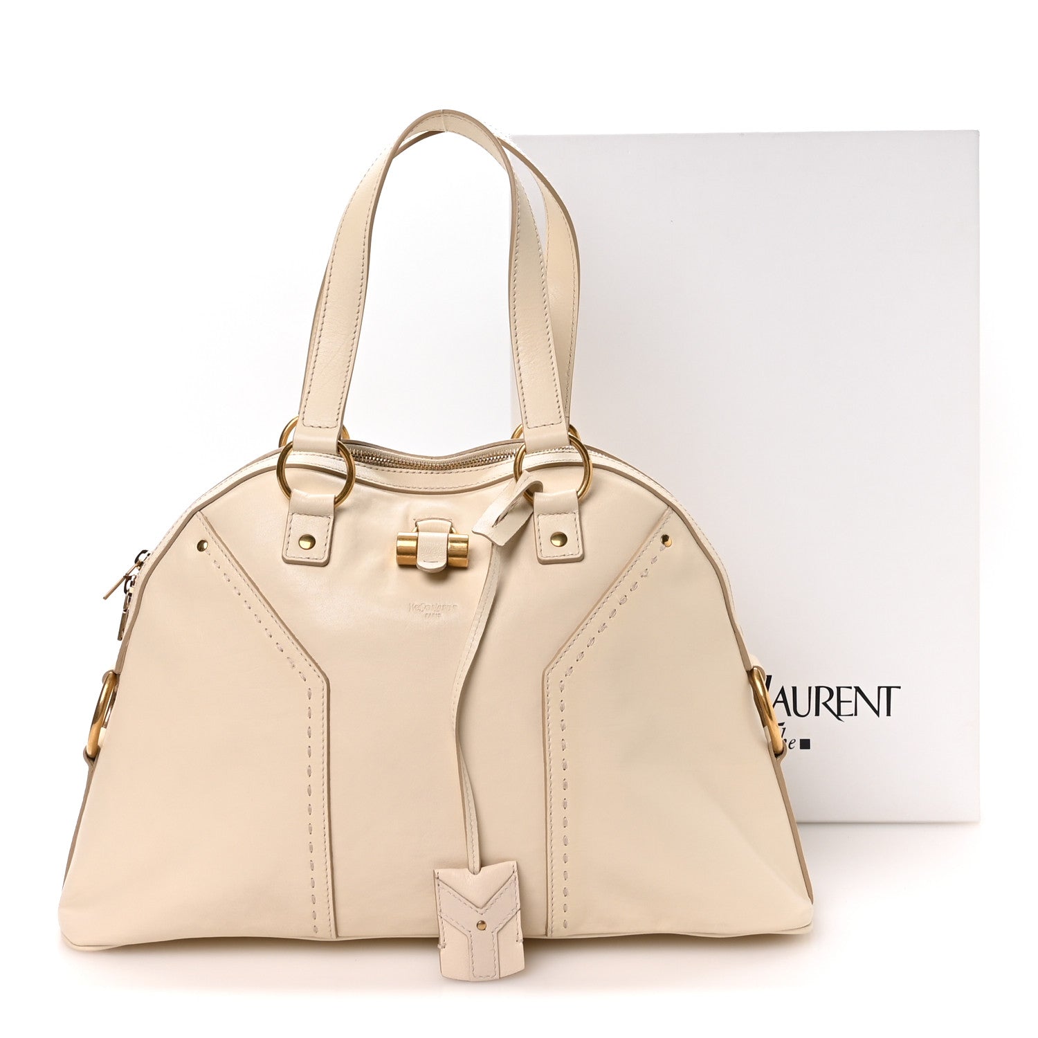 Saint Laurent Calfskin Large Muse Ivory 11 of 11