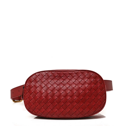 Bottega Veneta Nappa Intrecciato Belt Bag Bright Red 1 of 9
