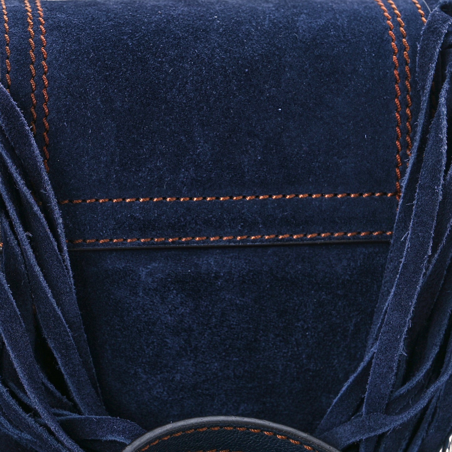 Suede Fringe Small GV3 Shoulder Bag Blue