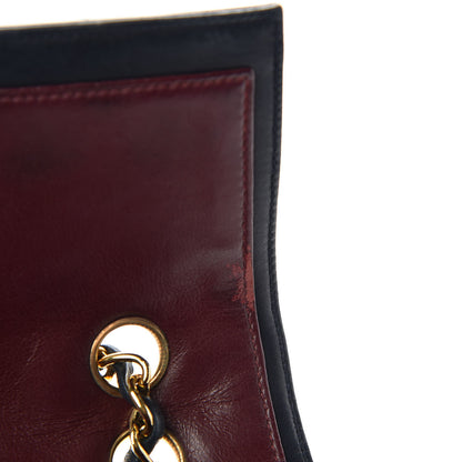 Chanel Lambskin Quilted Medium Single Flap Navy Blue 7 of 9