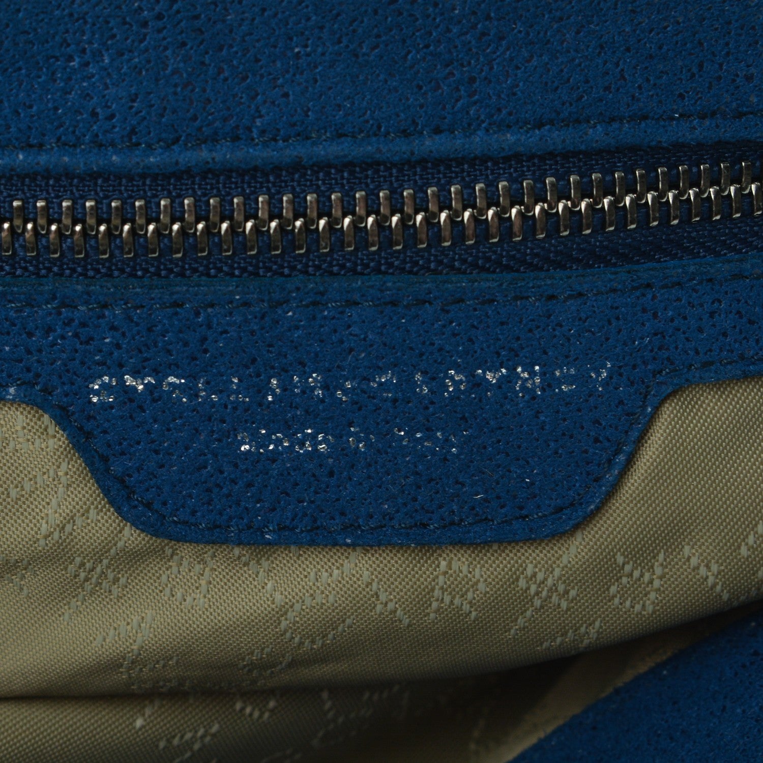 Stella McCartney Shaggy Deer Falabella Fold Over Tote Blue 6 of 7