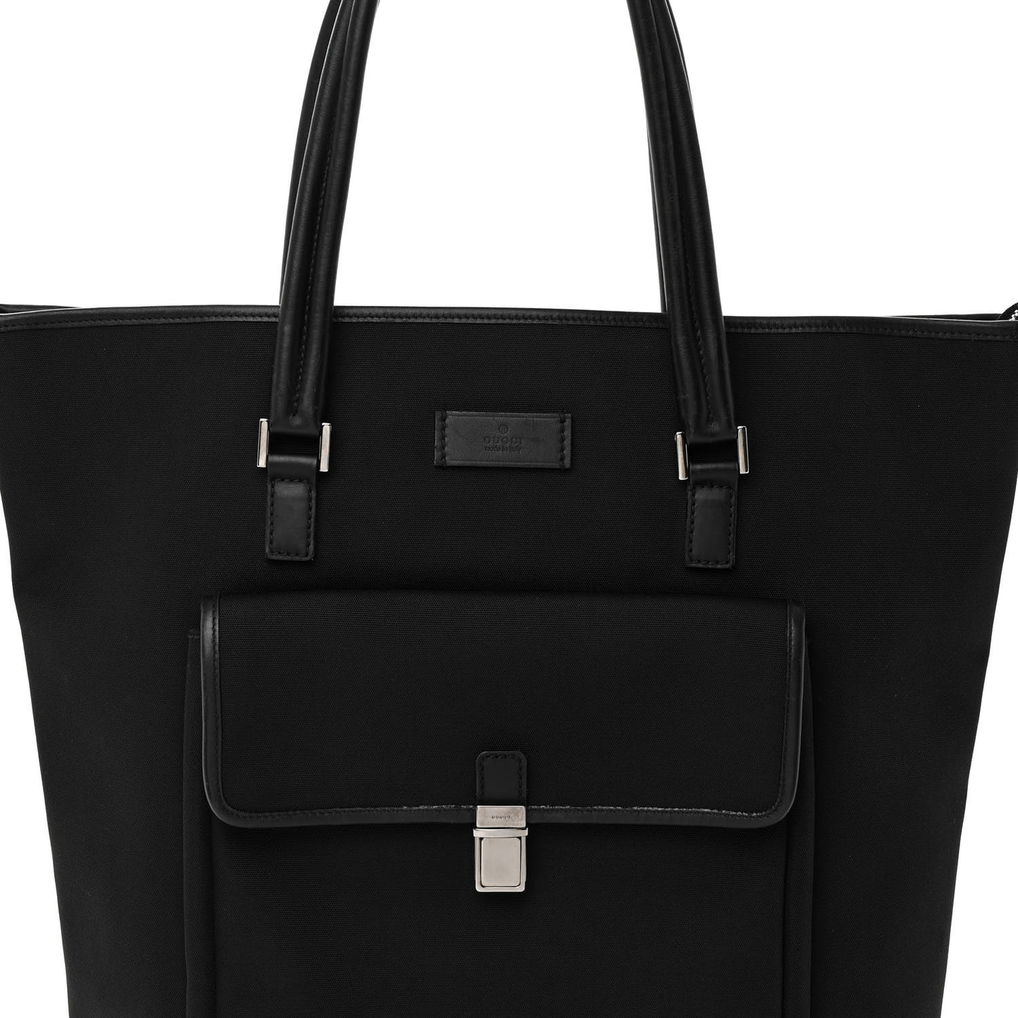 Canvas Vertical Tote Black