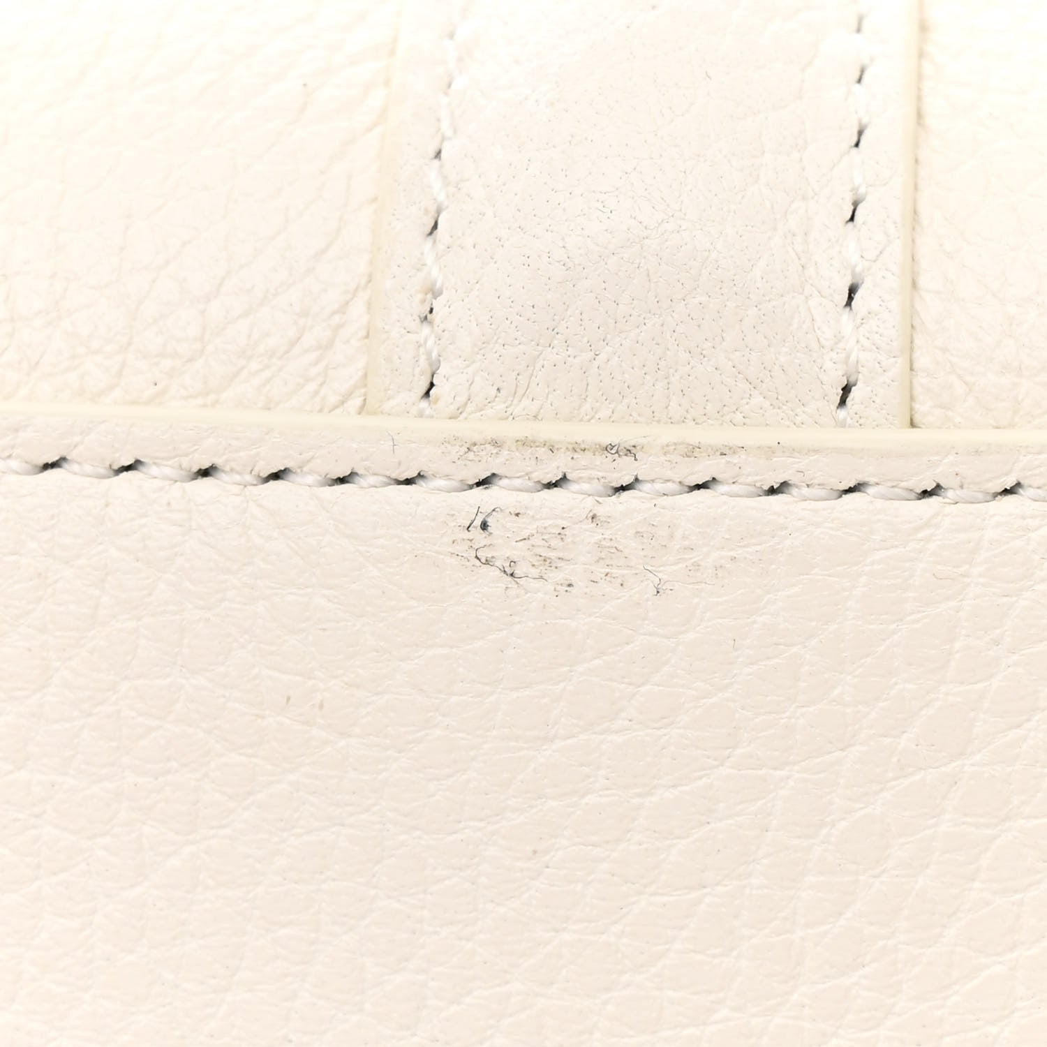 Celine Grained Calfskin Small 16 Top Handle Bag White 14 of 16