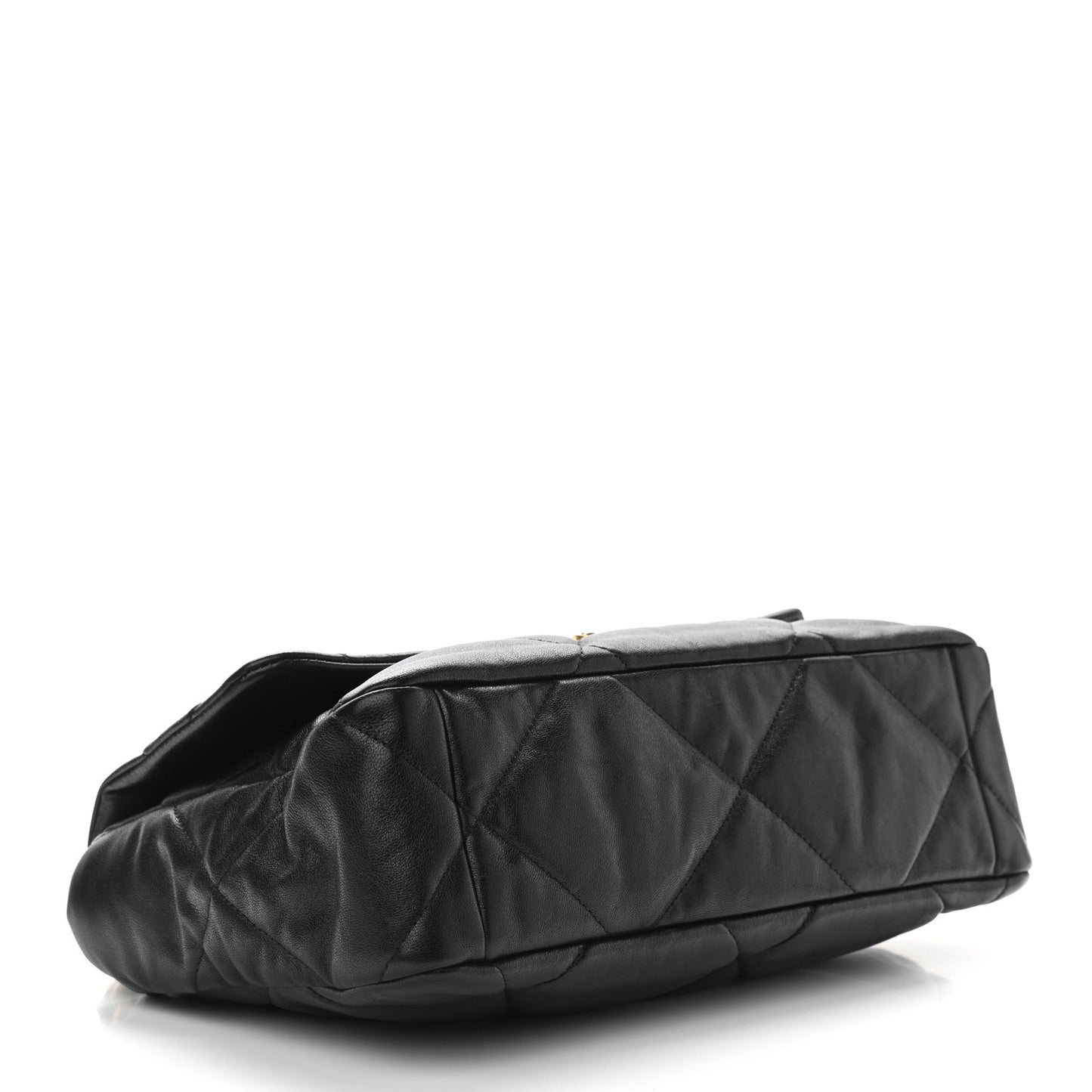 Lambskin Quilted Large Chanel 19 Flap Black