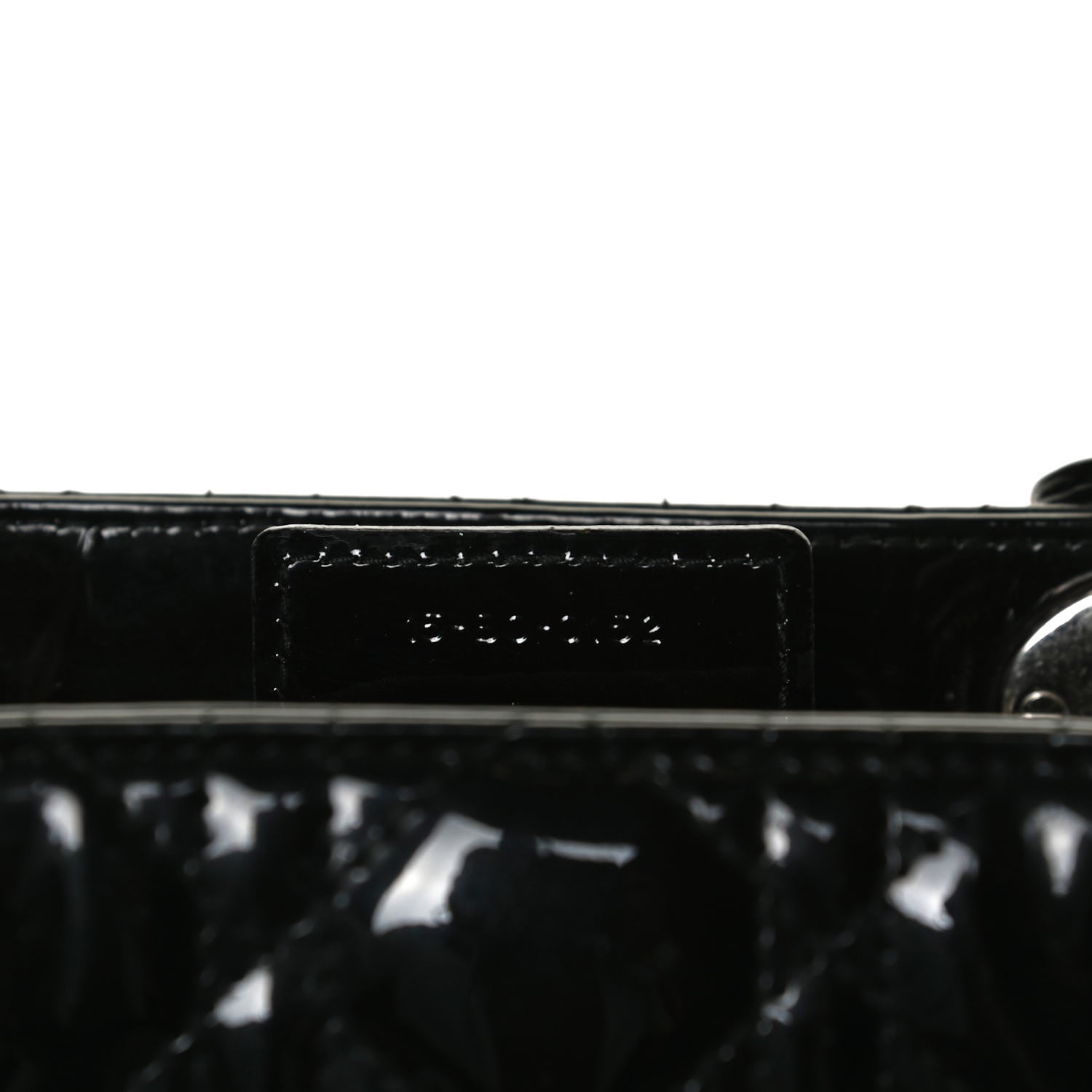 Christian Dior Patent Cannage Large Lady Dior Black 6 of 12