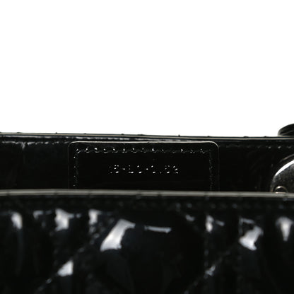 Christian Dior Patent Cannage Large Lady Dior Black 6 of 12