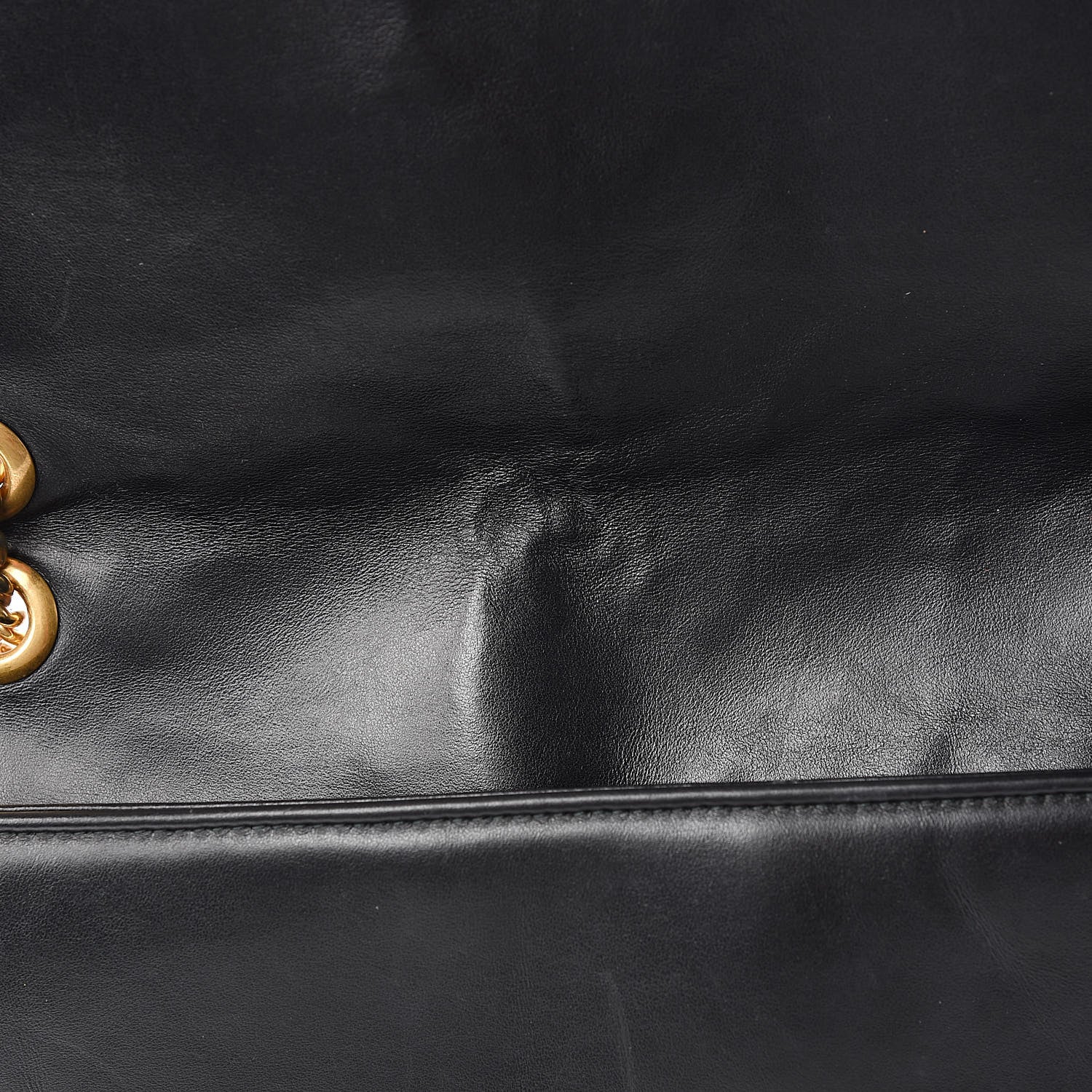 Gucci Calfskin Matelasse Large GG Marmont Shoulder Bag Black 13 of 14