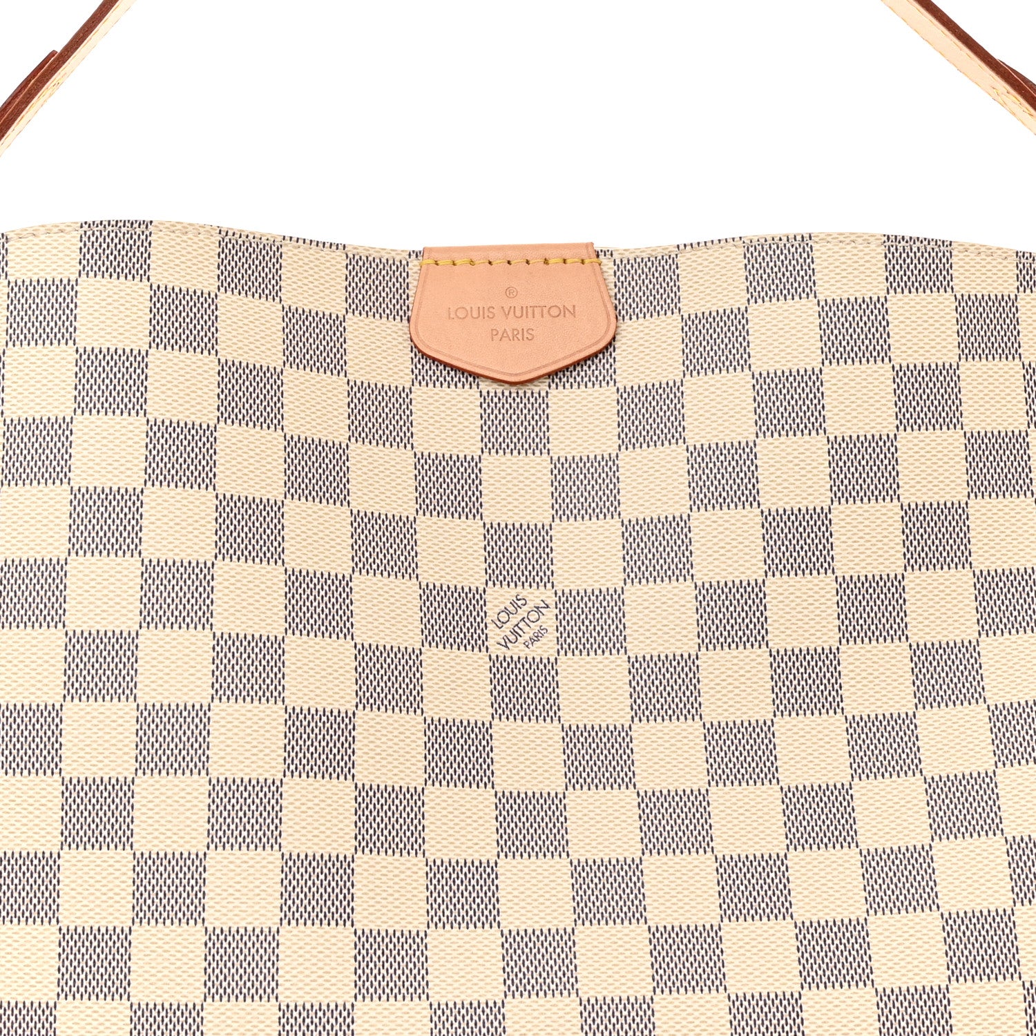 Louis Vuitton Damier Azur Graceful MM Rose Ballerine 7 of 9