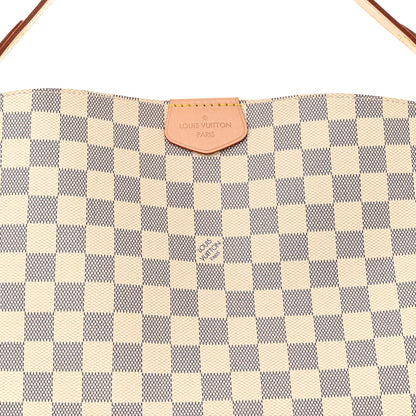 Louis Vuitton Damier Azur Graceful MM Rose Ballerine 7 of 9