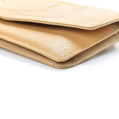 Chanel Caviar Timeless CC Wallet on Chain WOC Beige 11 of 24
