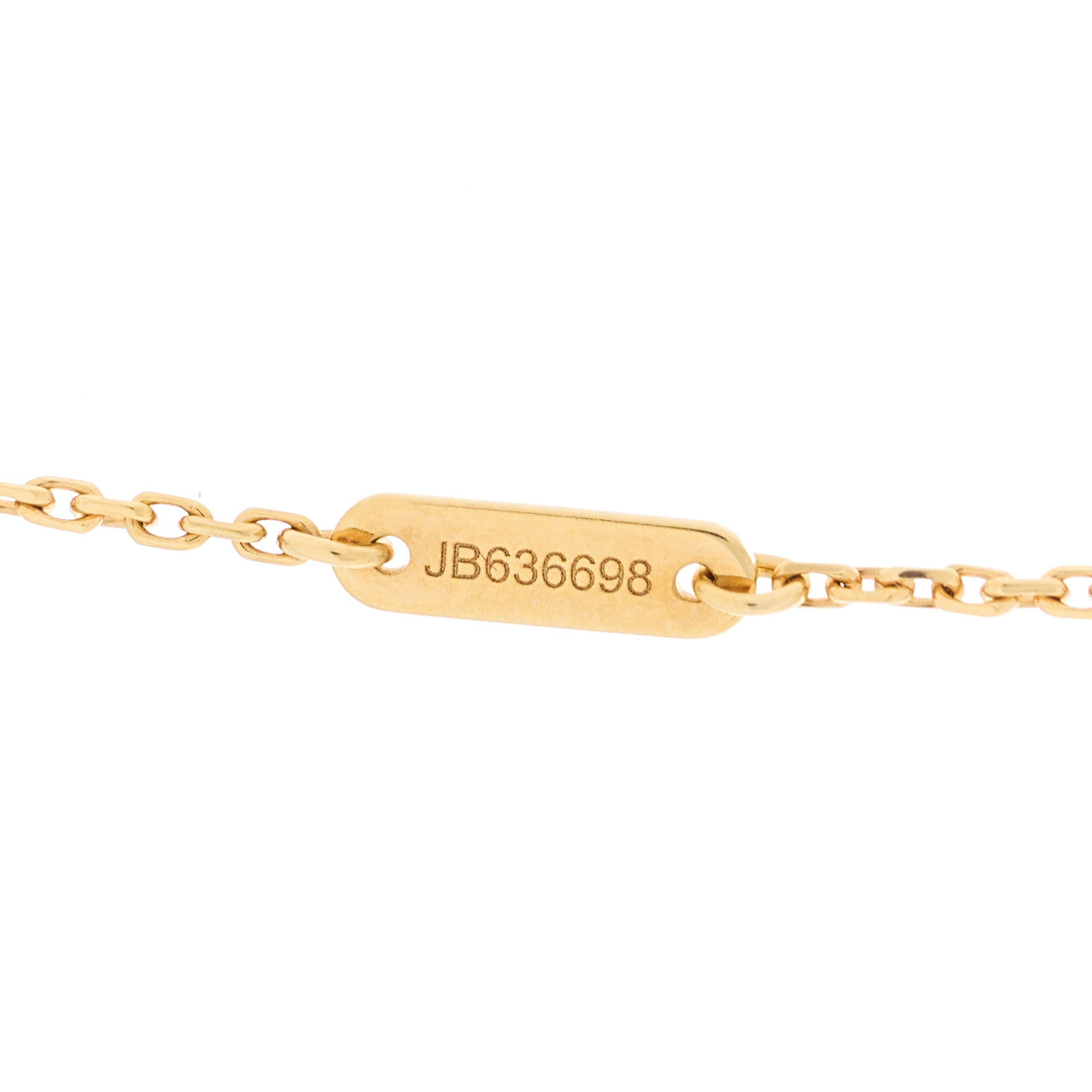 Van Cleef & Arpels 18K Yellow Gold Mother of Pearl Sweet Alhambra Pendant Necklace 4 of 5