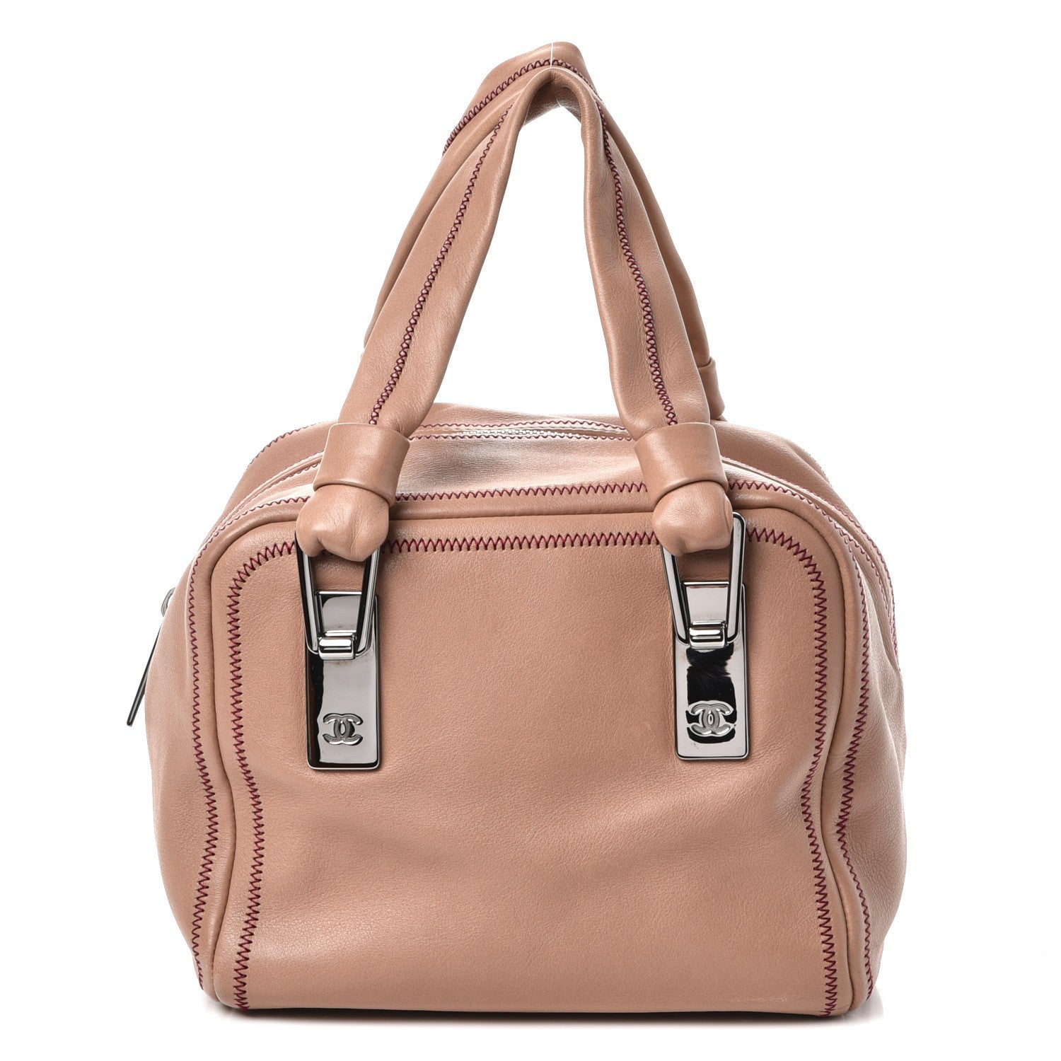 Chanel Lambskin Small Bowler Beige 1 of 11